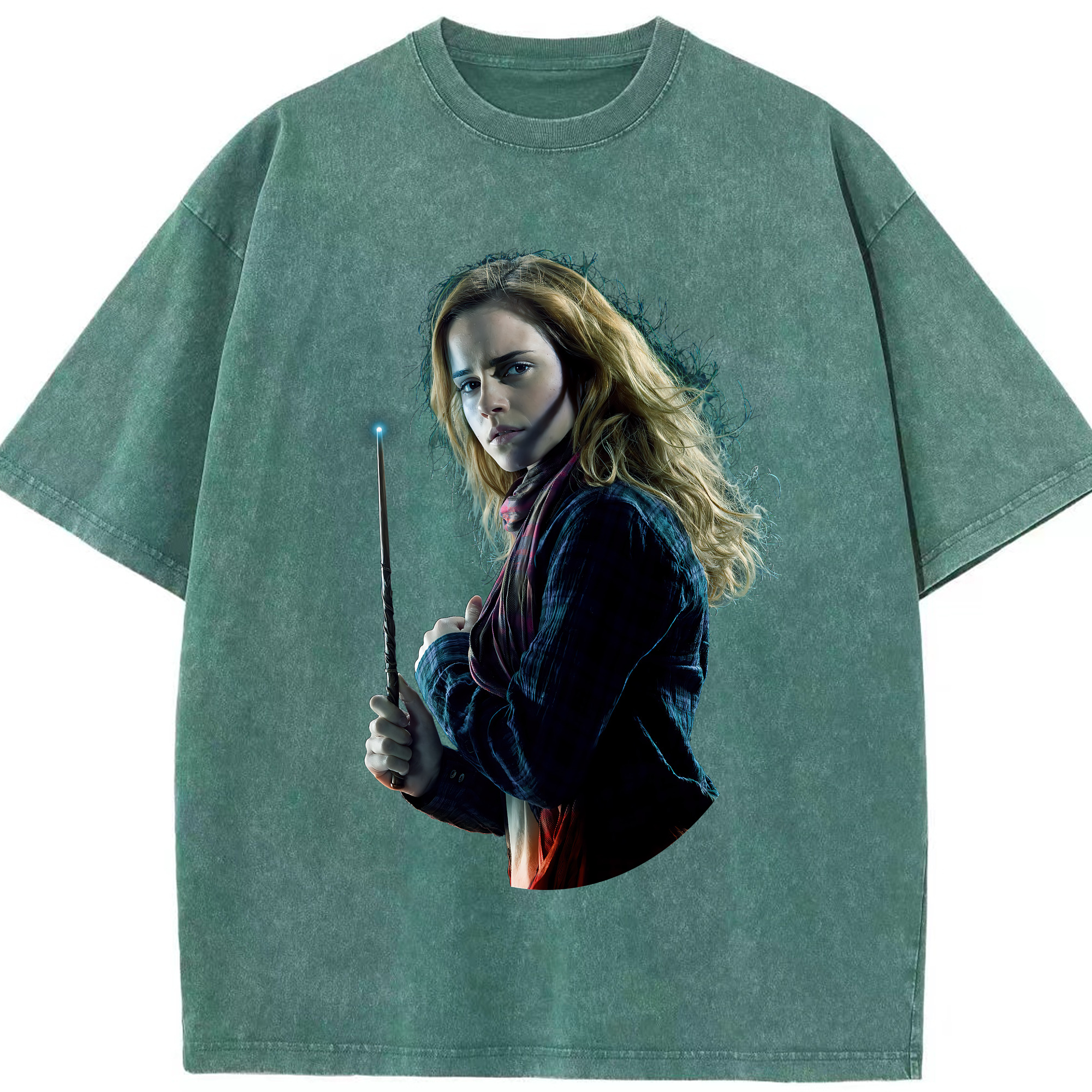 （画像用） Harry Potter ハリー・ポッターシリーズ 綿100% ヴィンテージ風 半袖Tシャツ（フロントプリント）